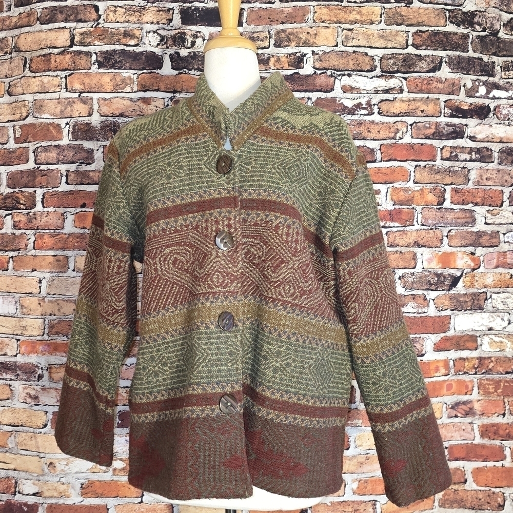 Coldwater Creek Southwest Blanket Jacket Size M